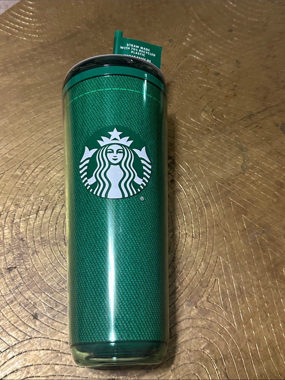 Starbucks Green Apron 24 oz Partner Tumbler with White Siren Logo